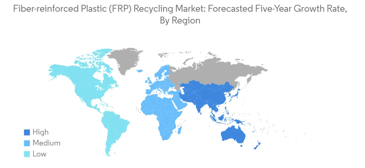 Market Analysis of Fiber-reinforced Plastic (FRP) Recycling Market: Forecasted Growth Rate by Region
